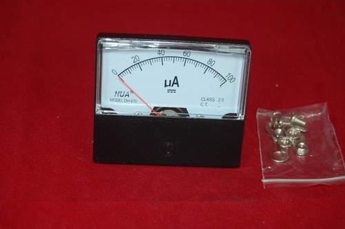 100ua analog ammeter - dc,